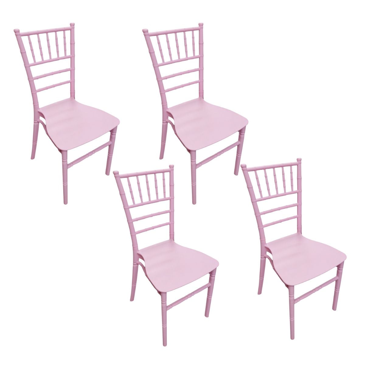 Tododescuento - Pack 4 Sillas Chiavari Rosadas