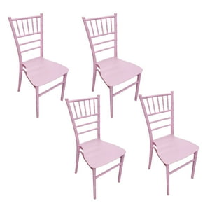 Tododescuento - Pack 4 Sillas Chiavari Rosadas