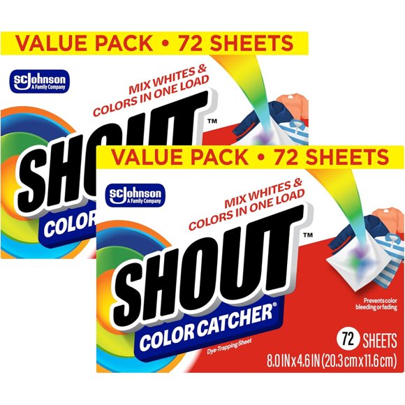 Toallitas Shout Color Catcher 72 Unid Para Lavado Mixto