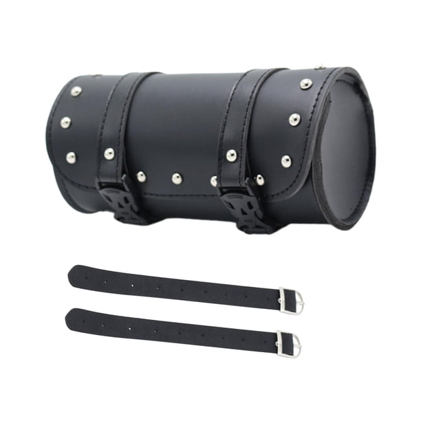 Bolsa genérica para sillín de motocicleta, bolsa para horquilla de motocicleta, regalos, fácil instalación, bolsa de herramientas de almacenamiento, Negro