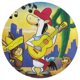 thumbnail image 3 of El Show de Quick Draw McGraw Alfombra Redonda de Felpa Coral, Antideslizante, No Desprende Pelusas, Lavable y Duradera para Salón, Dormitorio y Habitación de Niños 60cm, 3 of 6