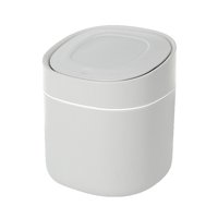 Magideal - Mini Papelera De Escritorio, Cubo De Basura Con Tapa, Cubo De Almacenamiento, Papelera Para Sala De Estar, Hogar, Encimera, Baño, Tocador, Mesa De Gris