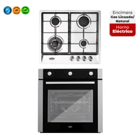 Maigas - Kit Horno 60 Litros Con Spiedo + Encimera A Gas 4 Quemadores