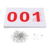 Ioensy - 100 Piezas Dorsales De Carrera Numerados Dorsales De Carrera 100 Números Números De Carrera De Atletas Del 001 Al 100