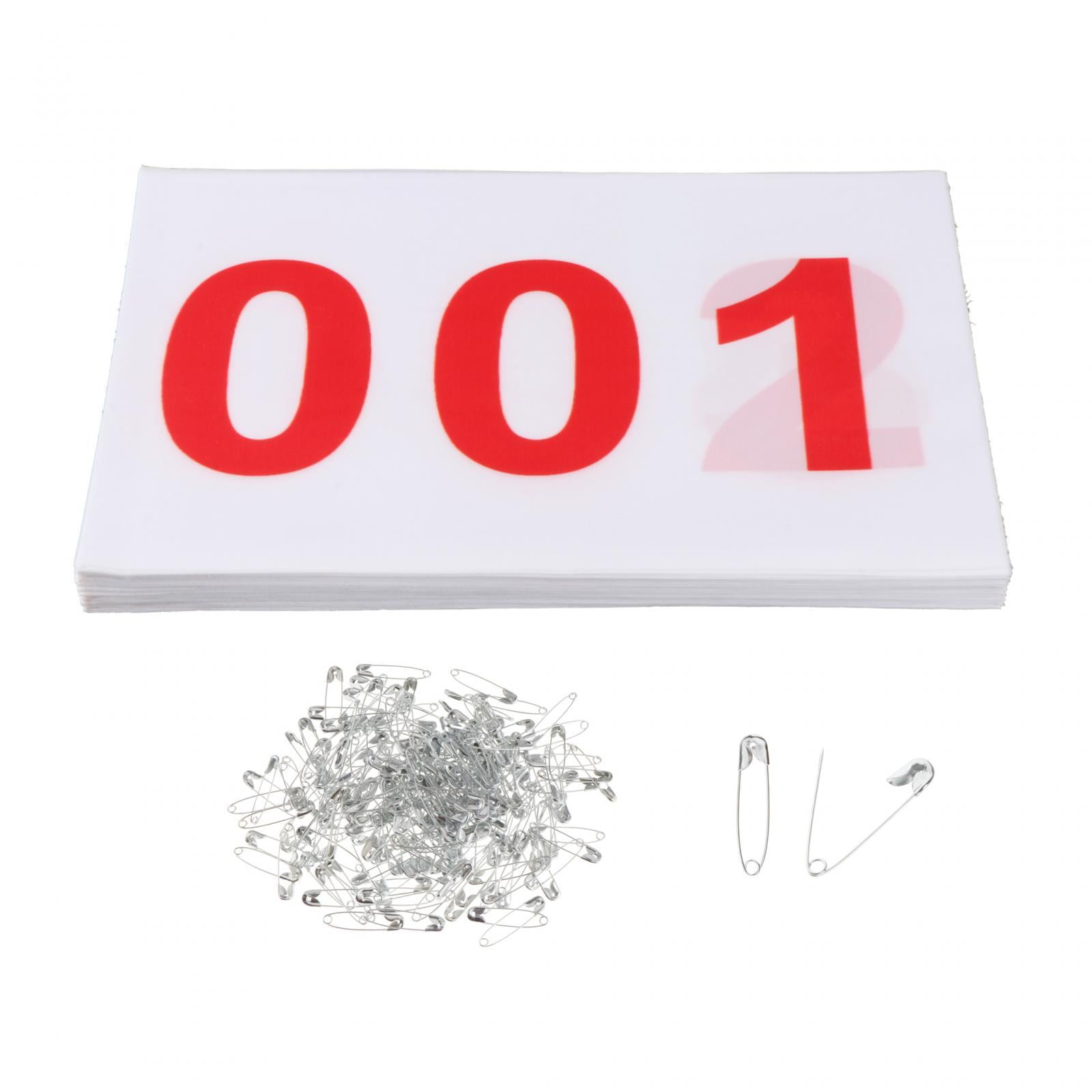 Ioensy - 100 Piezas Dorsales De Carrera Numerados Dorsales De Carrera 100 Números Números De Carrera De Atletas Del 001 Al 100