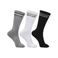 Calcetines Tripack Spalding Medios Lineas 35-40 Bng