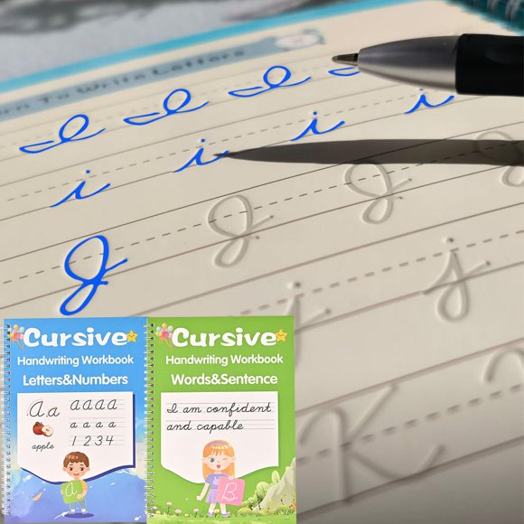 Libro de práctica ZAYSWDNS de escritura cursiva reutilizable