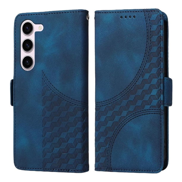Carcasa FOXDOCK Samsung Galaxy S23 de cuero PU, diseño acolchado clásico, protección contra caídas y rayones