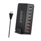 thumbnail image 2 of Estación De Carga De Escritorio, Adaptador De Corriente USB Para El Hogar, Cargador USB C De 240W, Negro, 2 of 5