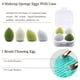 thumbnail image 5 of Set de brochas de maquillaje Koccido, 22 unidades, con bolsa de almacenamiento (verde), 5 of 7