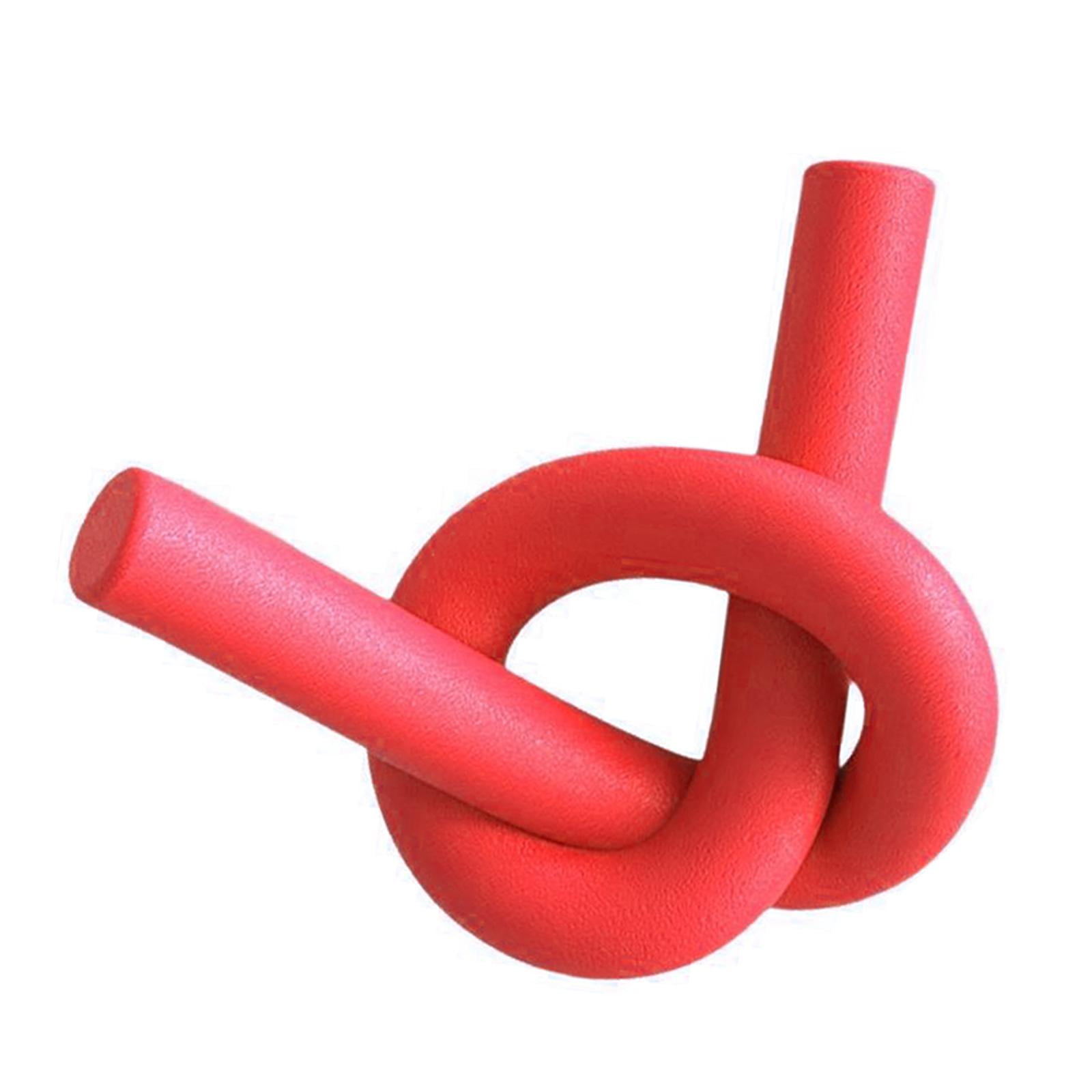 Magideal - Flotador De Fideos De Piscina, Decoración Para Fiestas, Práctica De Natación, Herramienta Hueca, Fideos De Agua, Núcleo Sólido, Varilla De Espuma De Rojo