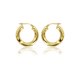 thumbnail image 2 of Aros Argolla Brilliance Plata 925 Baño Oro 14K Mujer, 2 of 3