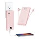 thumbnail image 1 of Cargador portátil Power Bank VRURC de 10000 mAh con enchufe de pared, color rosa, 1 of 9