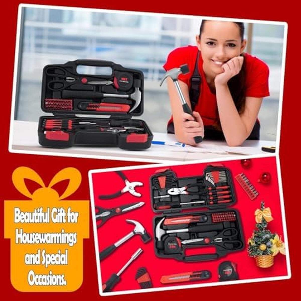 Set De Herramientas Martcolor M836red 58 Piezas Hogar