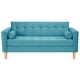 thumbnail image 1 of Sofa Retro 3c Felpa 05 Turquesa, 1 of 6