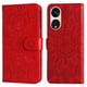 thumbnail image 1 of Funda tipo cartera FOXDOCK para OPPO Reno 8T 5G , diseño girasol en relieve, cuero PU, cierre magnético, soporte y tarjetero, 1 of 5