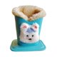thumbnail image 4 of Soporte Para Gafas Con Forro De Felpa, Organizador Compacto Para Dormitorio O Cocina, Regalo Ideal Para Cachorros Azules, 4 of 5