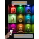 thumbnail image 3 of Luces tipo Puck Besttour 3 unidades recargables con control remoto - negro, 3 of 8