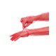 thumbnail image 4 of Guantes de Ópera Largos de Tul para Mujer Guante Transparente de Dedo Completo para Noche Boda 1 Par Rojo M, 4 of 6