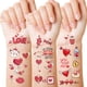 thumbnail image 1 of Set de tatuajes temporales Seeiuua para el Día de San Valentín para niños, 80 diseños, 1 of 7