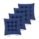 thumbnail image 2 of Cojines para silla de 4 piezas con lazos, cojines para silla de cocina interior y 16 puntos de fijación, cojín de asiento grueso, cojín de asiento cua Marina de guerra, 2 of 5