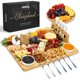 thumbnail image 1 of Juego de tablas de charcutería SMIRLY Large Cheese Bamboo con accesorios, 1 of 9