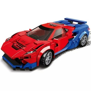 Juego De Bloques Armable Auto Carreras 2 Woma 267 Piezas Rojo/Azul