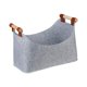 thumbnail image 3 of Bolsa De Fieltro Con Mango De Madera Bolsa De Asas Para Troncos De Barbacoa Engrosada Para Acampar 40 Cm X 22 Cm X 27 Cm Gris, 3 of 5