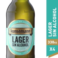 Cerveza Lager Sin Alcohol 0.5° Pack Botella 4 Un Kunstmann