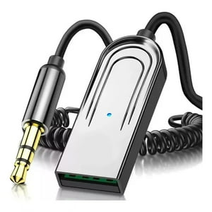 Veat00L - Adaptador Auxiliar Bluetooth Para Coche Usb 3.5 Mm Calidad De Sonido Hi-Fi Múltiples Tipos De Interfaz Micrófono Incorporado Portátil Y Duradero Plug And Play