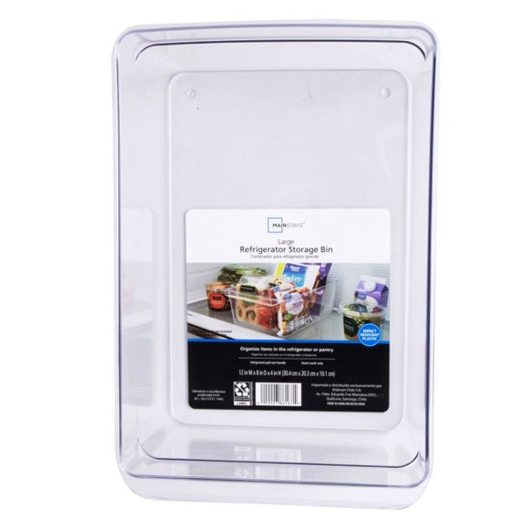 Bandeja Organizadora Refrigerador L Transparente