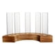thumbnail image 1 of Macetero Tubo de Ensayo Vidrio con Soporte de Madera, 1 of 3