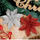thumbnail image 2 of Flores Navideñas Con Clip 6cm Brillantes Con Glitter 10unid, 2 of 3
