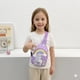 thumbnail image 2 of Mochila Cruzada Infantil Morada con Unicornio y Arcoiris Arriba, 2 of 3