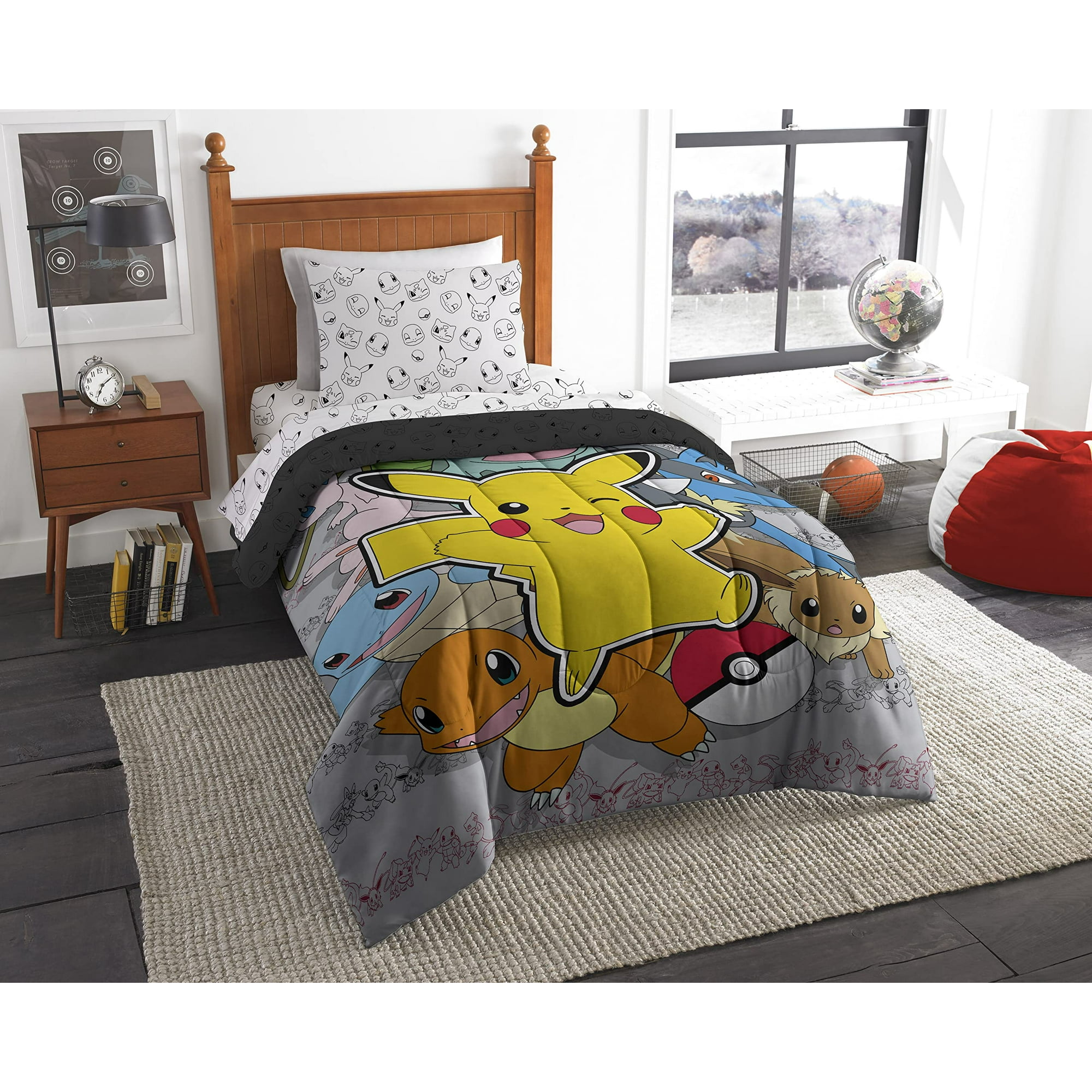 Set Cama En Bolsa Northwest Pokémon Twin Size Battle Squad