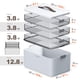 thumbnail image 4 of Organizador de medicamentos CTIME de 4 niveles XL con asa de cuero 2026, 4 of 8