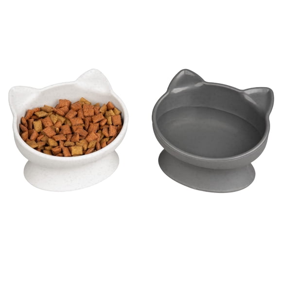 Cat Bowls Kitty City, orejas de gato levantadas, paquete de 2 unidades, 200 ml (modernas)