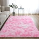 thumbnail image 5 of Alfombra DWeike extra grande y esponjosa de 150 x 240 cm para el hogar, color rosa, 5 of 8