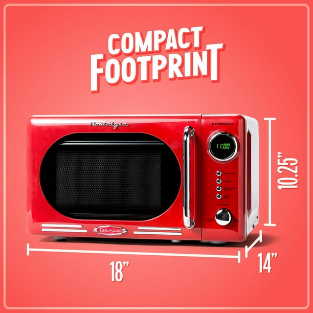 Horno microondas Nostalgia Retro Compact 0.7 pies cúbicos 700 W