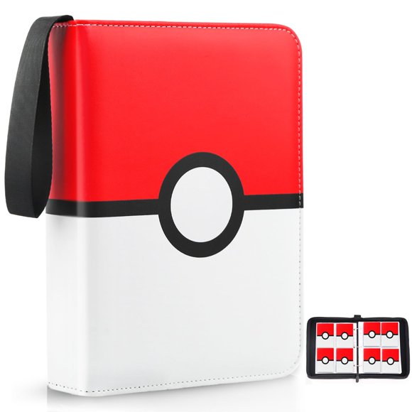 Portacartas EASYFUN de 4 bolsillos – 400 cartas con fundas extraíbles