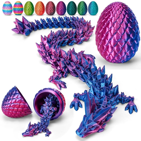 Juguete de cristal articulado impreso en 3D Dragon Egg TBOLINE de 30 cm