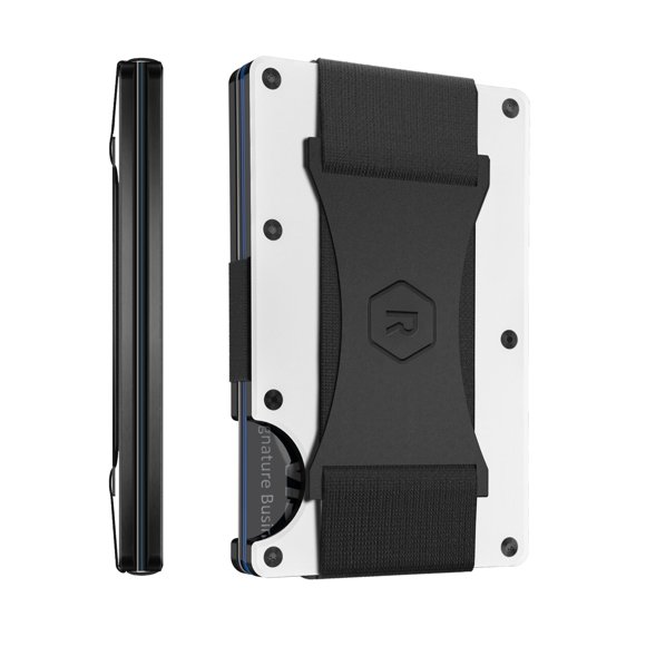 Wallet The Ridge - Cartera para hombre, delgada, minimalista, color blanco polar