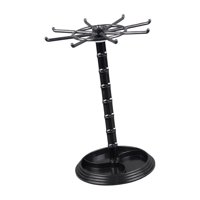 Magideal - Organizador De Árbol De Joyería, Estante De Almacenamiento Giratorio, Pantalla Ajustable Duradera Para Pulsera, Brazalete, Organización Del Hogar, Esc , Alto Negro