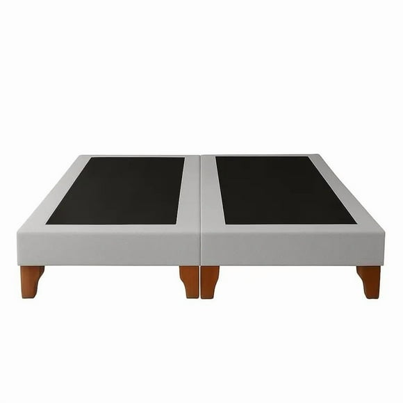 Bases De Camas 2 Plazas Gris Lino 150x200 Cm