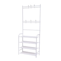 Concepts Life - Estante Multifuncional Perchero Zapatero Organizador De Ropa