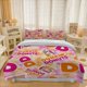 thumbnail image 1 of 3pcs Dunkin' Donuts Vibrant Orange And Pink Gradient Design Themed Bedding Set Quilt Cover And Pillowcase Set Soft And Comfortable, 1 of 5