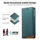 thumbnail image 3 of Funda Tipo Cartera de Cuero Sintético para Samsung Galaxy A51 4G Bloqueo RFID, con Ranuras para Tarjetas y Bolsillo para Efectivo, Cierre Magnético Fuerte Verde, 3 of 6