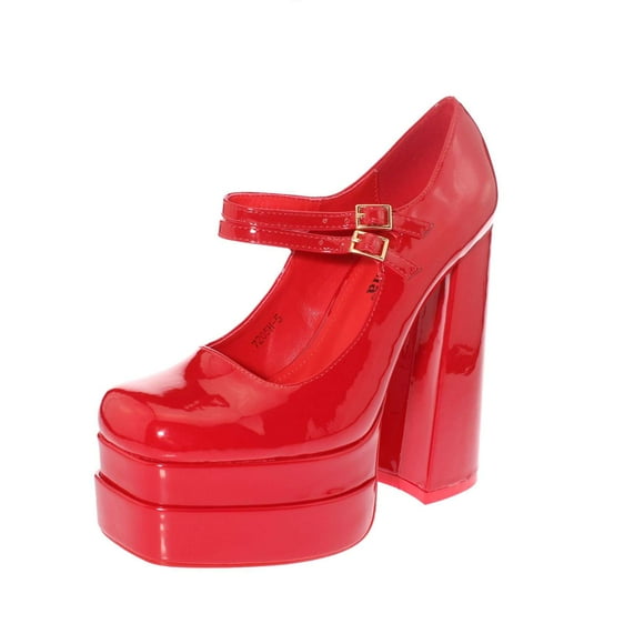 Zapato terraplen Rojo Andarina