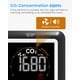 thumbnail image 3 of Medidores de calidad del aire interior Newentor con monitor de CO2, color negro, 3 of 7