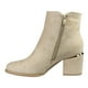 thumbnail image 4 of Botin Mujer Gamuza Taco Medio 09 Yassne Beige, 4 of 5